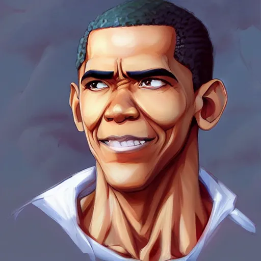 Image similar to anime portrait of obama as a muscular anime boy by stanley artgerm lau, wlop, rossdraws, james jean, andrei riabovitchev, marc simonetti, and sakimichan, trending on artstation