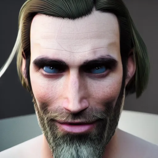 Image similar to hyperrealistic dslr film still of asmongold, long stringy hair, combover, stunning 8 k octane comprehensive 3 d render, unreal engine, perfect symmetry, dim volumetric cinematic lighting, extremely hyper - detailed, incredibly real lifelike attributes & flesh texture, intricate, masterpiece, artstation, stunning