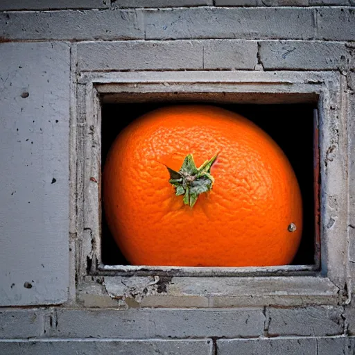 Prompt: closeup portrait of a Orange with a fac e , new york back street , by Steve McCurry and David Lazar, natural light, detailed face, CANON Eos C300, ƒ1.8, 35mm, 8K, medium-format print