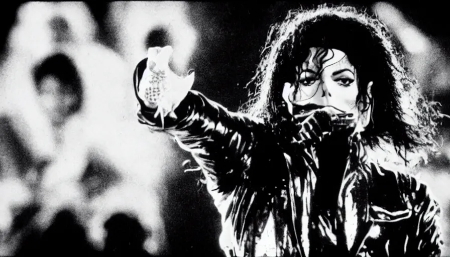 Image similar to Michael Jackson stranger in moscow 2, Black and white