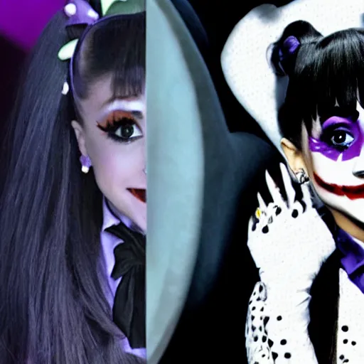 Image similar to ariana grande as a joker