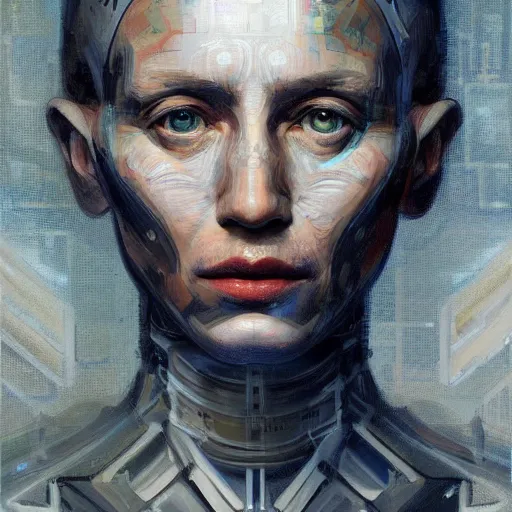 Prompt: Intricate five star Cybernetic doctor facial portrait by Pablo Picasso and Greg Rutkowski, oil on canvas, high detail, matte finish, high contrast, 3d depth, masterpiece, vivid colors, artstationhd, deviantart