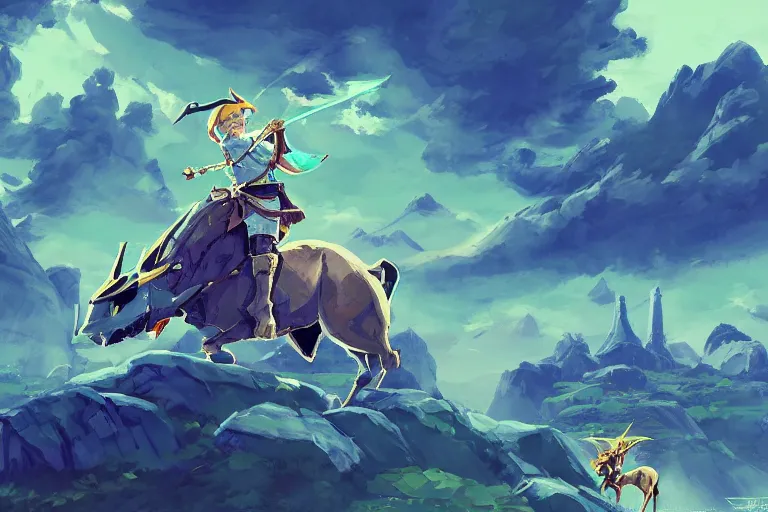 Prompt: the broken lamborghini zelda breath of the wild, in the style of studio ghibli and vicente segrelles, trending on artstation, back lighting tilt - shift cottagecore, abstract illusionism, movie poster, creature concept art, precisionism