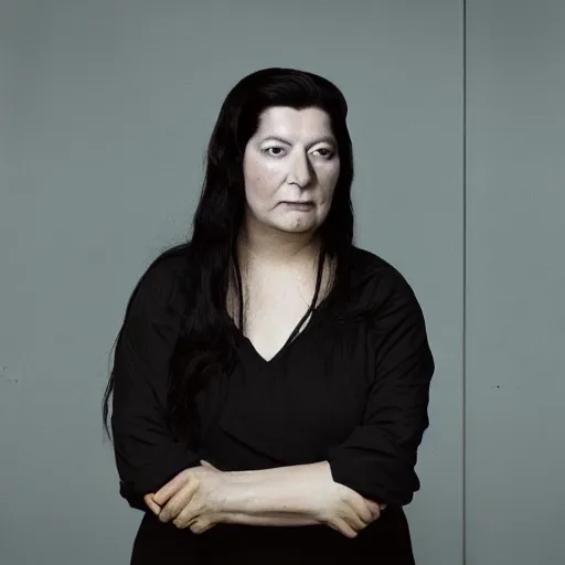 Prompt: a portrait of a 💀 in a scenic environment by marina abramovic