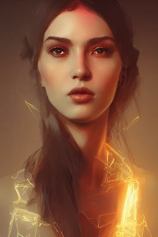 Prompt: portrait of electric art, staring directly into camera, intricate, elegant, glowing lights, highly detailed, digital painting, artstation, sharp focus, illustration, art by wlop, mars ravelo and greg rutkowski