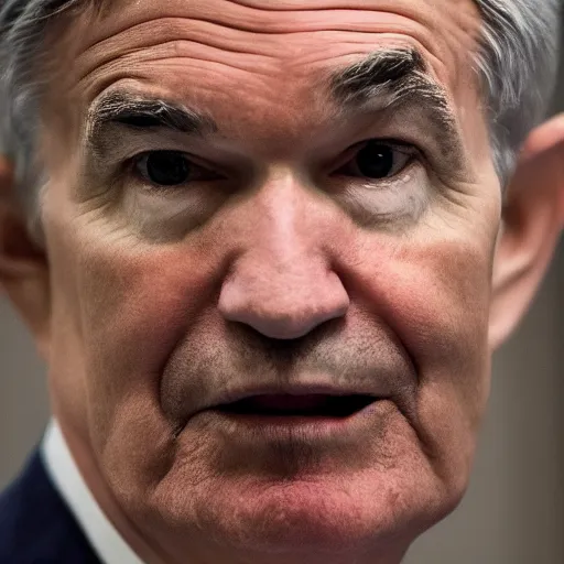 Image similar to a portrait of jerome powell as a bear