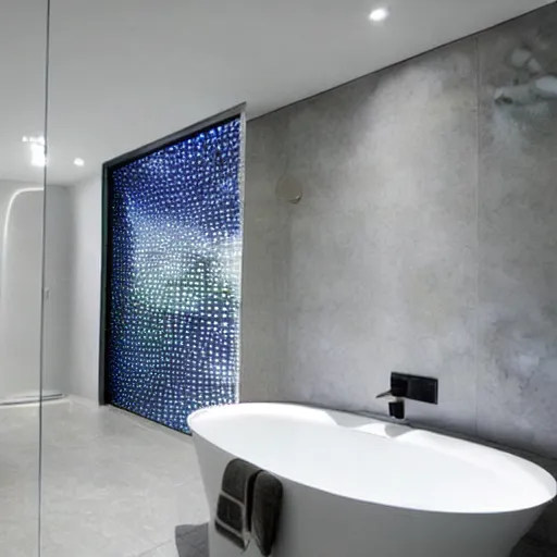 Image similar to futuristic bathroom design