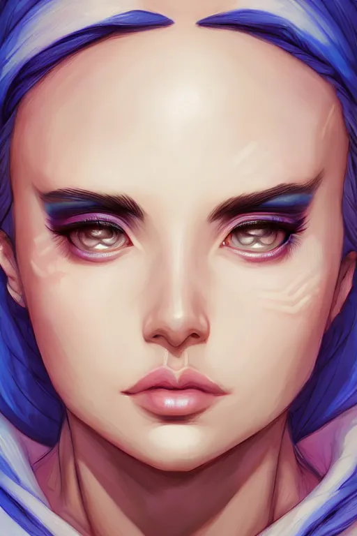 Image similar to a portrait of jolyne cujoh symmetrical eyes, symmetrical face, full body, art by lois van baarle and loish and ross tran and rossdraws and sam yang and samdoesarts and artgerm, digital art, highly detailed, intricate, sharp focus, trending on artstation hq, deviantart, unreal engine 5, 4 k uhd image