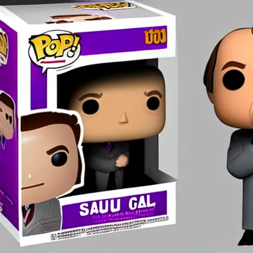 Image similar to Saul Goodman as a Funko Pop figurine