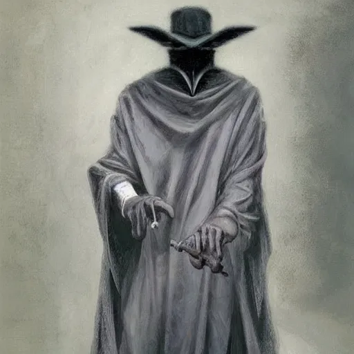 Image similar to plague doctor by dorian vallejo