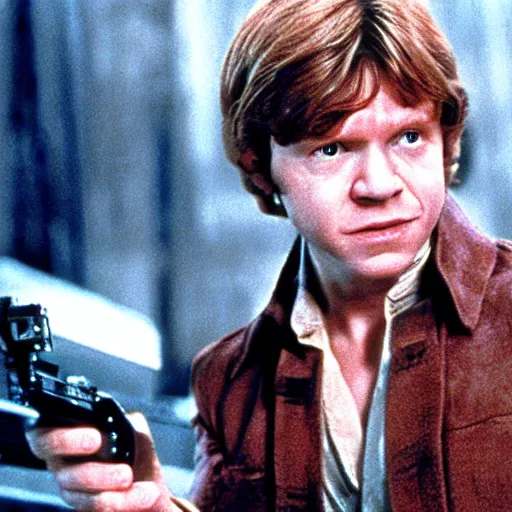 Image similar to movie still of rupert grint as han solo star wars ( 1 9 7 7 )