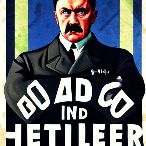 Prompt: adolf hitler in gta v, cover art by stephen bliss, boxart, loadscreen