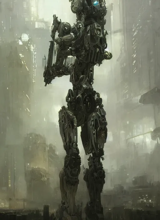 Image similar to beautiful painting by jeremy mann, a female mecha paladin absurdly beautiful, elegant, ultrafine hyperrealistic detailed face illustration by wlop and artgerm and greg rutkowski, ominous, unsettling, intricate linework, sharp focus, smooth, octopath traveler, final fantasy, unreal engine highly rendered, global illumination, dramatic lighting, 8 k