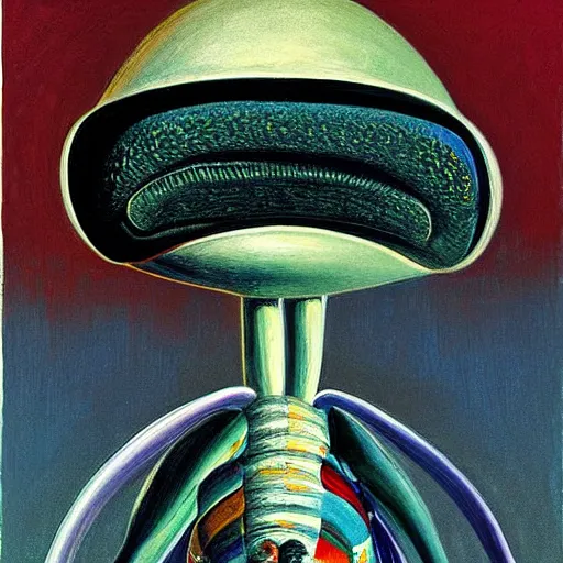 Image similar to alien by wayne thiebaud