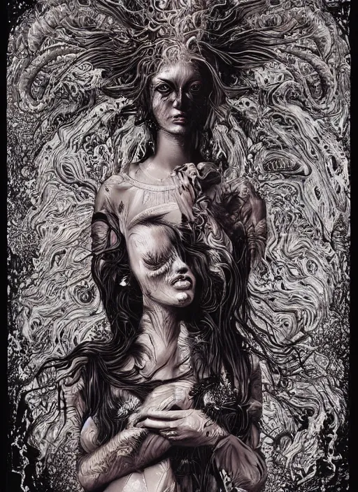 Image similar to Fire goddess painting by Dan Hillier, trending on artstation, artstationHD, artstationHQ, 4k, 8k