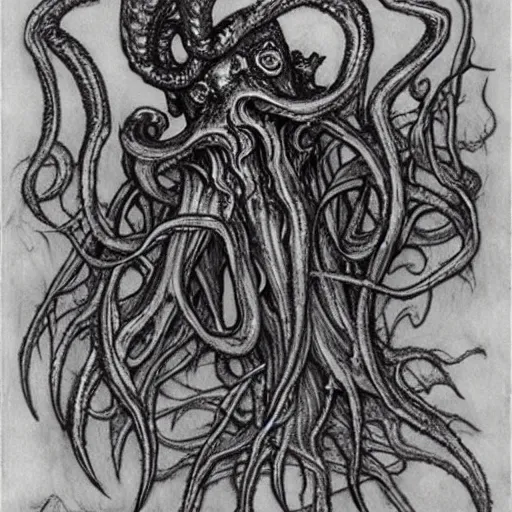 Image similar to flesh eating plant eldritch horror cthulhu, concept art