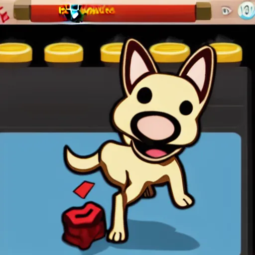 Image similar to dog from zynga