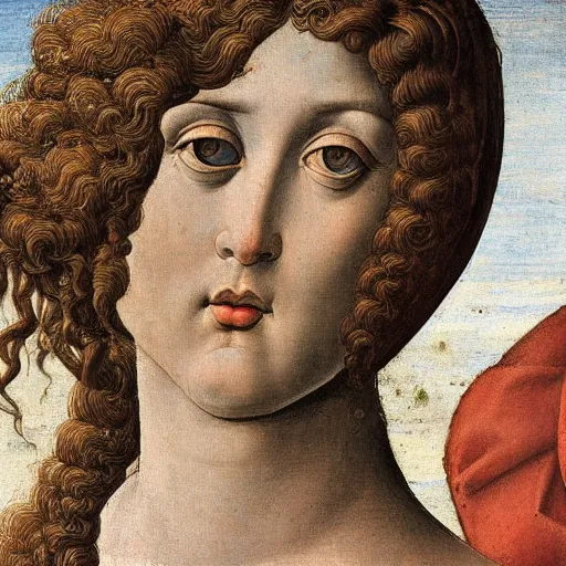 Prompt: detail of botticelli's venus and mars, 1 4 8 5