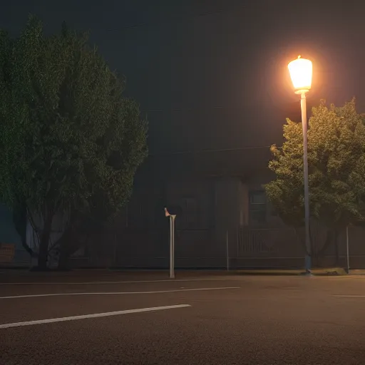 Image similar to werewolf from van helsing unreal engine hyperreallistic render 8k in an an empty parking lot at midnight lit by streetlamps