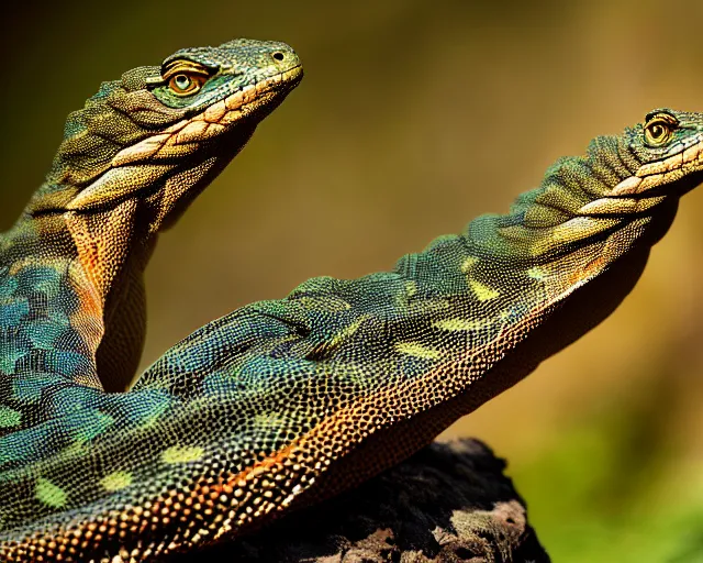 Image similar to langford's basilisk, art by national geographic, telephoto, nature photography