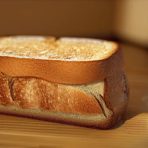 Prompt: the perfect slice of toast, style artstation, style greg rutkowsk, octane render, unreal engine 6, epic game graphics, hyper realistic cinematic lighting, conceptual art, ray tracing