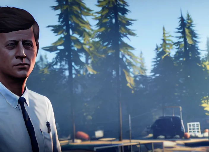 Image similar to ps 4 gameplay, john f kennedy in life is strange