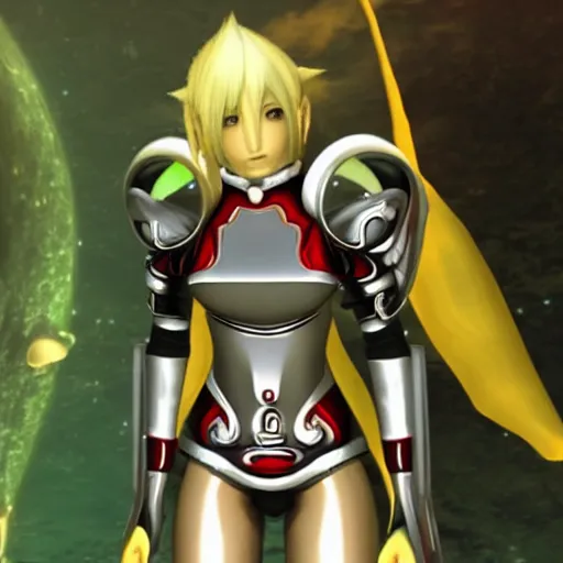 Image similar to an elezen astronaut character from Final Fantasy FFXX