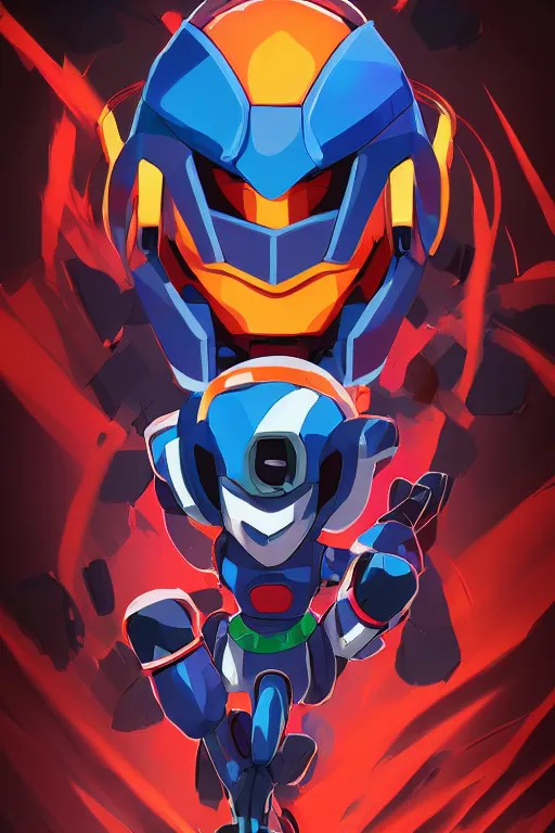 Image similar to robot ninja mask helmet megaman x zero rockman 2 0 2 2 switch game boss legacy collection fanart artsation, art gta 5 comics, behance hd by jesper ejsing, by rhads, makoto shinkai and lois van baarle, ilya kuvshinov, rossdraws global illumination ray tracing