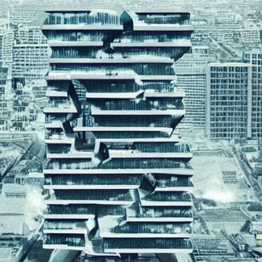 Image similar to photo of a city designed by a highly inteligent octapus architect