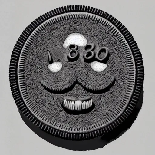 Image similar to oreo 1 8 3 8 mugshot, realistic, stylized