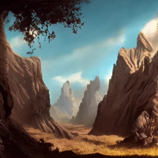 Image similar to a man that tried so hard, matte painting