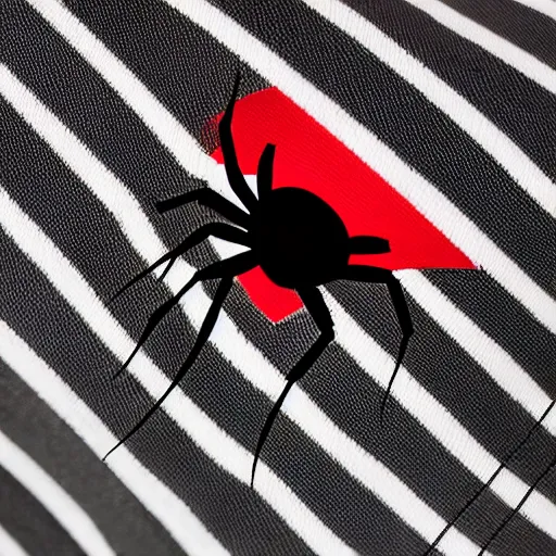 Image similar to black colored spider tanks with red stripes, high resolution