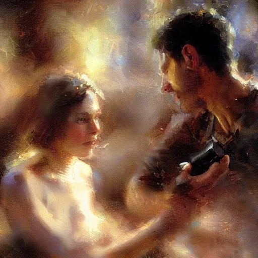 Image similar to close up of meaning of life univers and everything, cinematographic shot, by daniel f. gerhartz