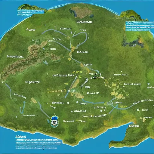 Prompt: map of nature reserverves with nature museums, marine museums, botanical museums, highly detailed, 8 k quality, hyper realistic