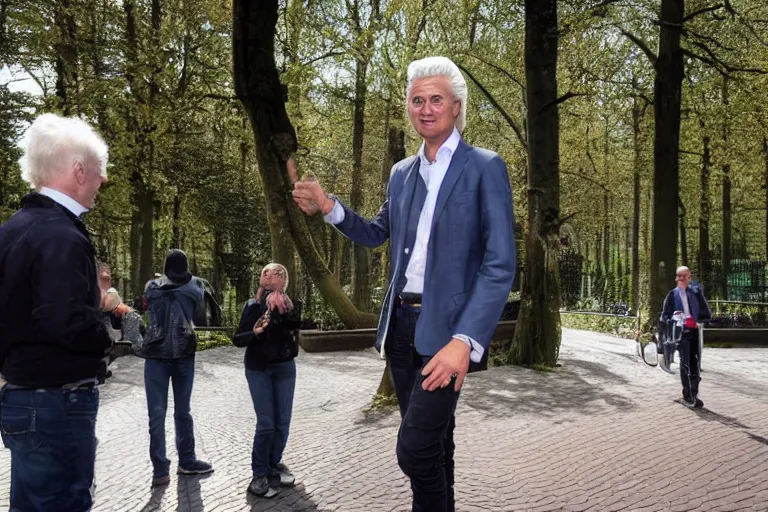 Image similar to geert wilders at the efteling