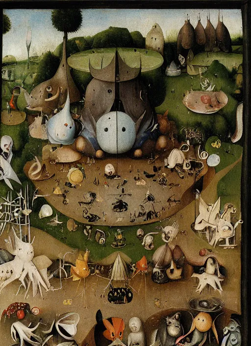 Image similar to detail of the Garden of Pokemon Delights, by hieronymus bosch