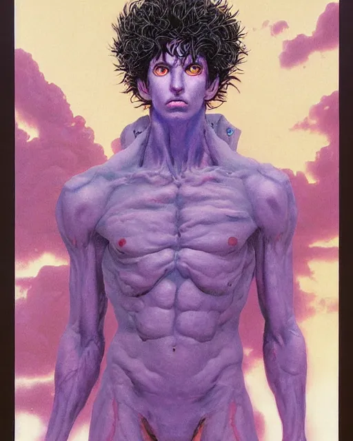 Image similar to portrait of jonathan joestar from jojo bizzare adventure painted by hirohiko araki and zdislav beksinski and wayne barlowe and greg rutkowski