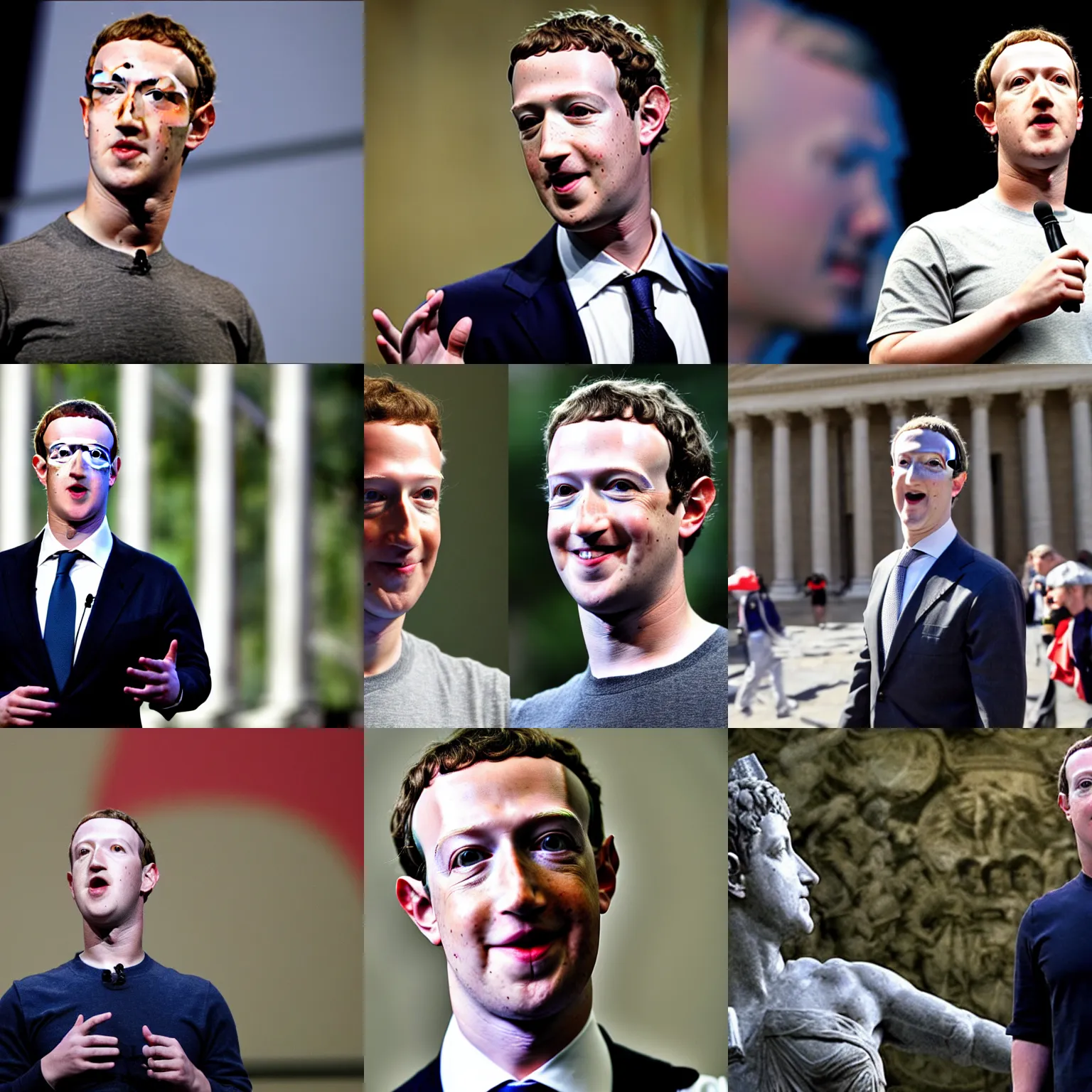 Prompt: Mark Zuckerberg is Caligula, Caesar