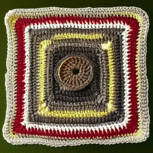 Prompt: World War One shelling explosion inthe style of Crochet, detailed, award winning