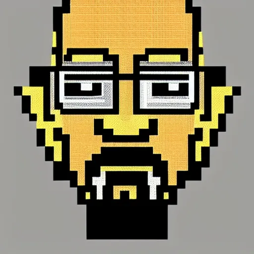 Prompt: pixel art, nes, 256 colors, vga, walter white