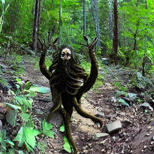 Image similar to cthulu caught on trail cam