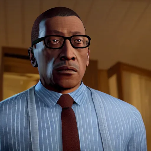 Prompt: still of gus fring from grand theft auto five