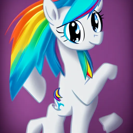 My Little Pony Rainbow Dash Horse Drawing, horse, horse, blue