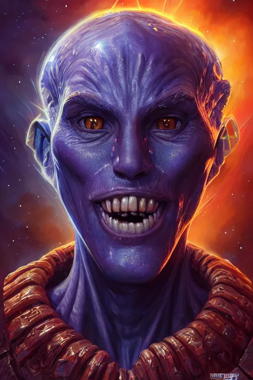 Prompt: beautiful oil painting with high detail of a wise Space ent((gap jaw)) made of stars and plasma, hybrid from dungeons and dragons and art direction by James Cameron ;by artgerm; wayne reynolds art station; cinematic quality character render; low angle; ultra high quality model; production quality cinema model; holy