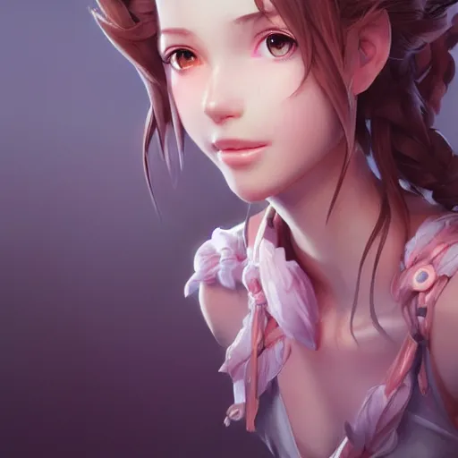 Prompt: aerith gainsborough by Stanley Artgerm Lau, WLOP, Rossdraws, James Jean, Andrei Riabovitchev, Marc Simonetti, trending on artstation