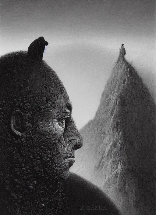 Image similar to alex jones by zdzislaw beksinski and lisa frank