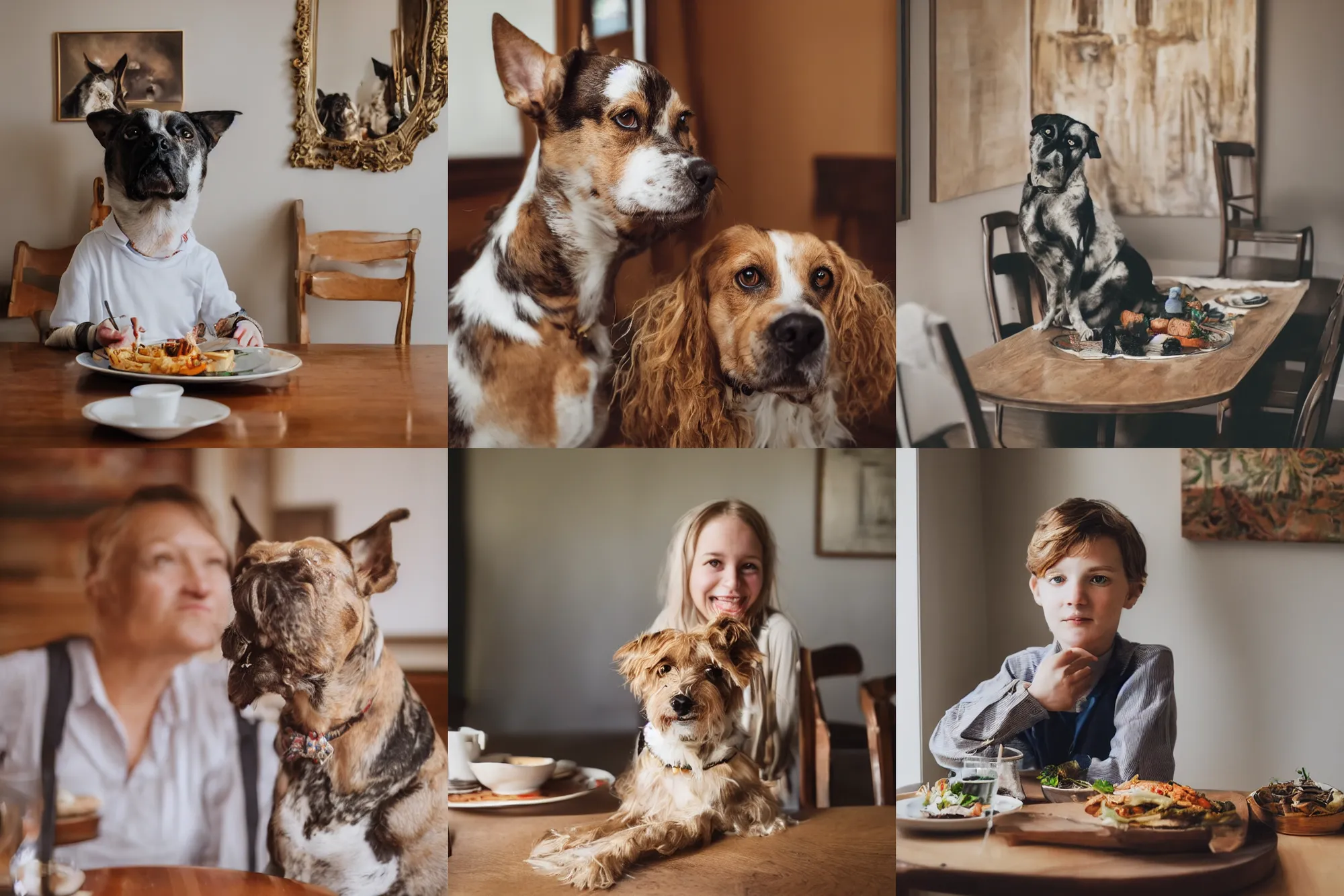 Prompt: portrait of Chewyshoot in a dining room, by Charlotte Grimm, natural light, detailed face, CANON Eos C300, ƒ1.8, 35mm, 8K, medium-format print