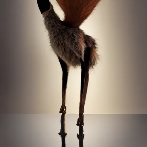 Image similar to portrait of wile e coyote, studio photograph, dramatic lighting