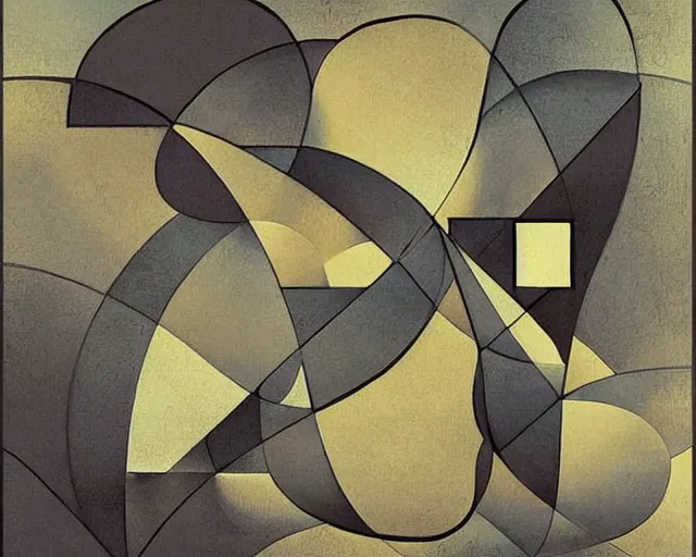 Image similar to infinite series of abstract shapes and geometric patterns, a simple vector pop surrealism, by ( leonardo da vinci ) and greg rutkowski and rafal olbinski