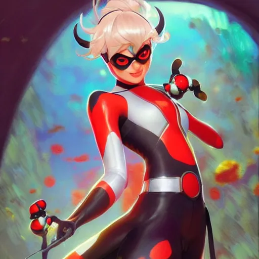 Prompt: ( miraculous ladybug!!!!!! ), highly detailed digital painting, artstation, concept art, smooth, sharp focus, illustration, art by artgerm and greg rutkowski and alphonse mucha